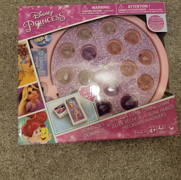 Disney Princess Magical Gems Fishing Game+ Dominoes NEW - Picture 6 of 6